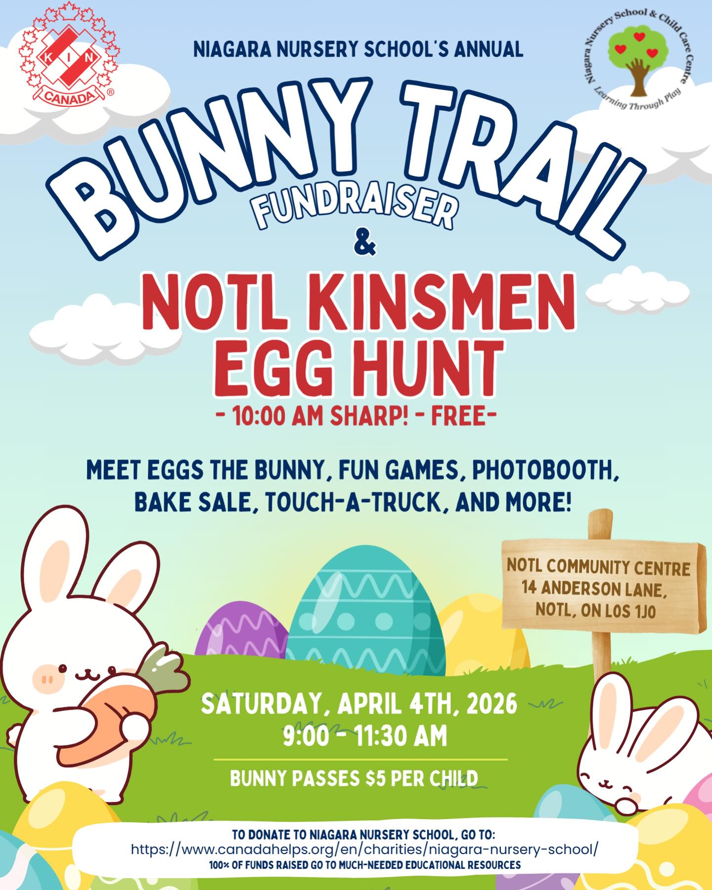 Event title poster with details in event listing