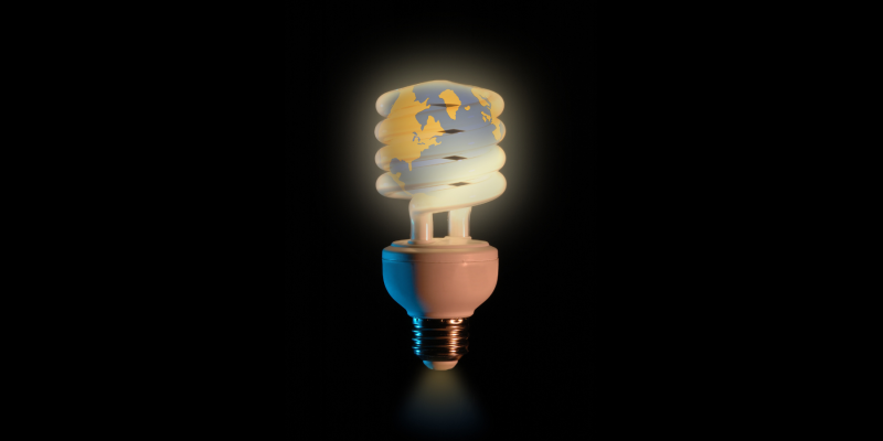 Image of a light bulb signifying energy conversation