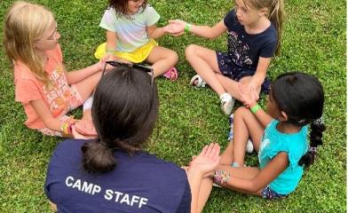 Campers playing during the Town's Summer Day Camp.