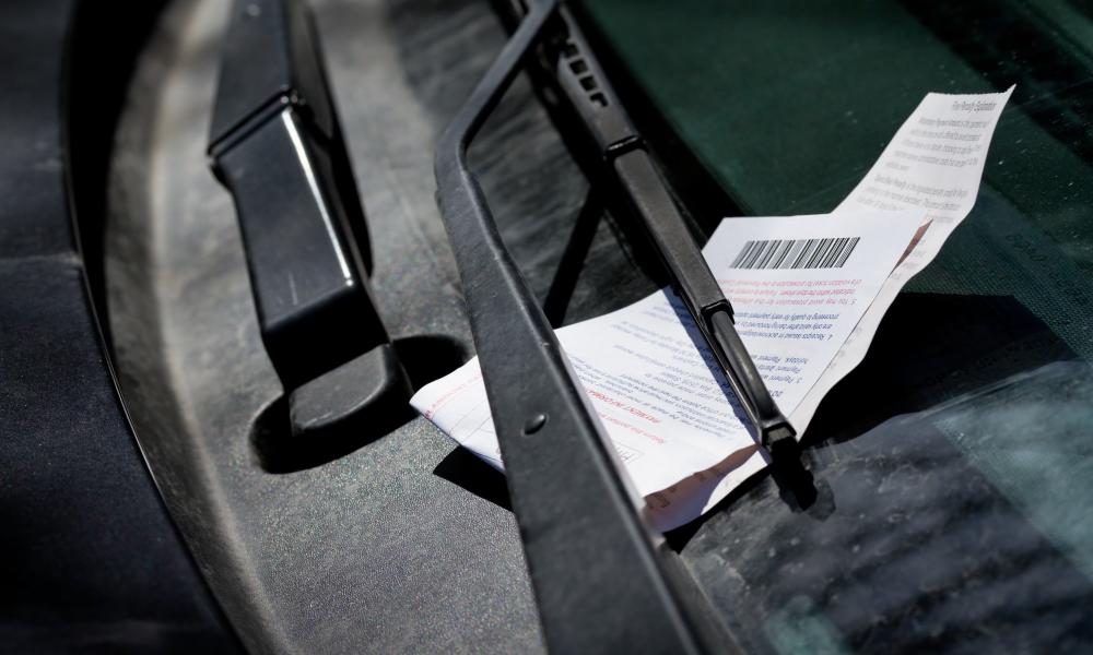 Paying a parking ticket