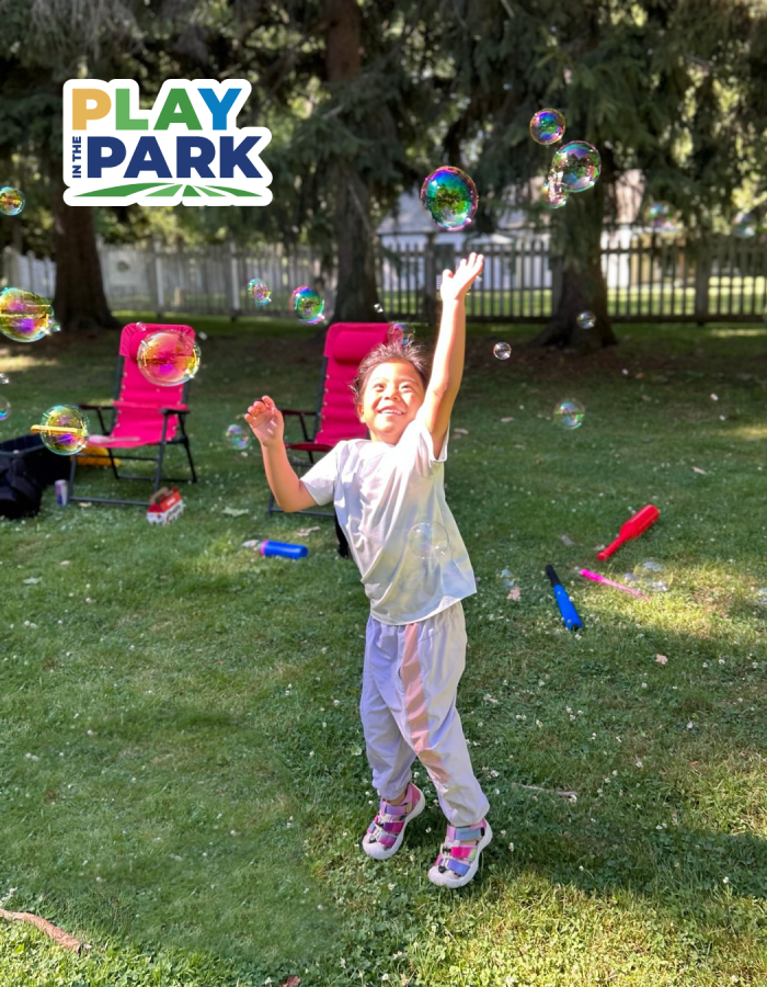 A child playing in the park.