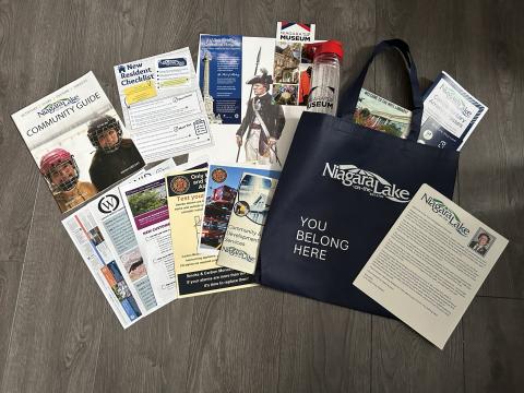 Image of New Resident Welcome Package tote bag, passes, etc. 