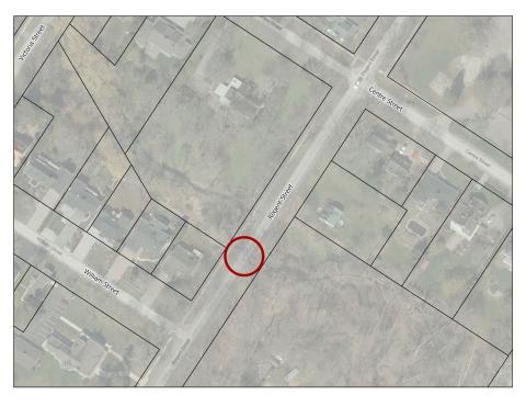 A map showing the location of the proposed culvert replacement.