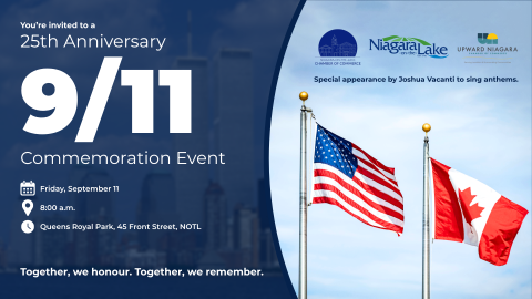 Poster with Event Details for 911 Commemoration Event
