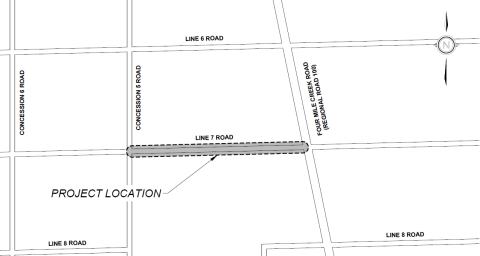Map of closure area